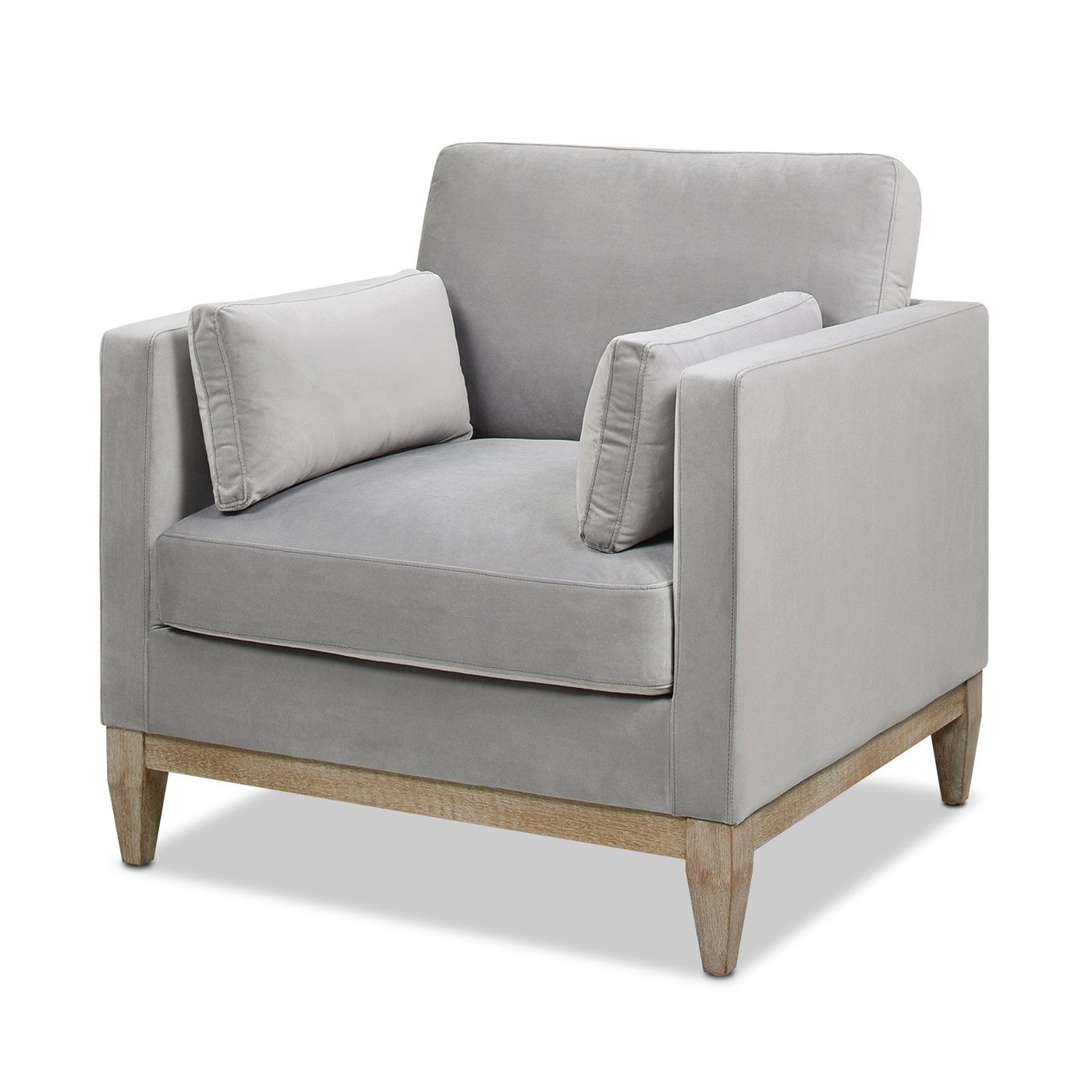Knox - Modern Farmhouse Arm Chair - Opal Gray - Image 8