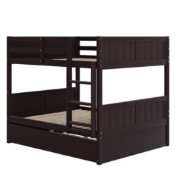 Full Over Full Bunk Bed With Twin Size Trundle - Espresso