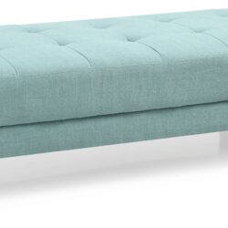 Contemporary Ottoman For Living Rooms - Teal