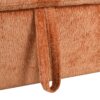 L Shaped Convertible Sofa Bed With Pull Out Bed, Cup Holders, And Storage - Orange - Image 24