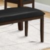 Bench, Rectangular, Dining Room, Hallway, Entryway, Upholstered, Transitional - Black - Image 8