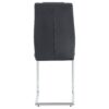 Modern Chic Dining Chairs With Padded Seat In Metal Legs Design For Versatile Room Use (Set of 6) - Black - Image 6