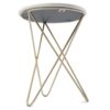 Gabon - Accent Table - White / Gold - Image 3
