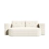 2 In 1 Foldable Sofa Plush Corduroy Sofa Convertible Floor Sofa Bed Deep Seating With Multi Functional Blanket Suitable For Living Rooms - Beige - Image 10