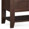 Acadian - Entryway Storage Bench With Shelf - Brown - Image 8