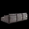Multi Module Combination Style Sofa For Living Room And Other Lounge Spaces, Modern Minimalist Corduroy Combination Sofa With 2 Comfort Cushions With USB & C Charging Ports - Gray - Image 14