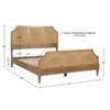 Lily Pond - Queen Platform Bed Toasted - Natural - Image 3