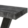Vintage Distressed Wood Entryway Bench With 2 Tier Storage, Rustic Wide Design - Antique Black - Image 11