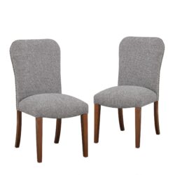 Sophia - Dining Chair With Nail Heads And Performance (Set of 2) - Espresso