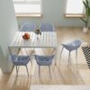 2 Piece Durable Single Chair With Mesh Hollow Out Design - Light Gray - Image 9