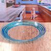 Designer Swirl 12" Acrylic Dinner Plates (Set of 4) Unbreakable Plates Bpa Free And Dishwasher Safe - Blue - Image 6