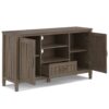 Lev - TV Media Stand - Smoky Brown - Image 9