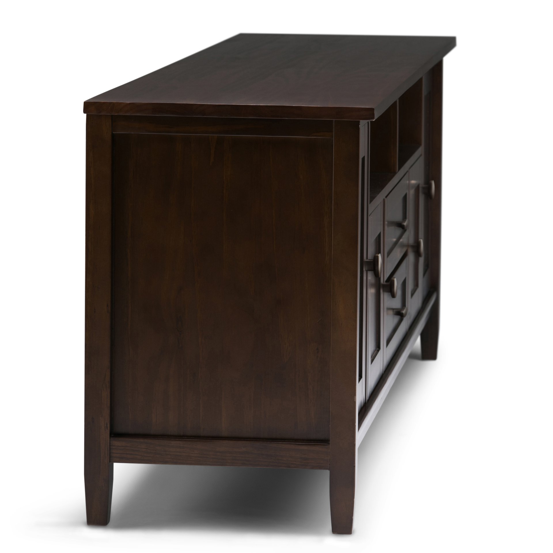 Warm Shaker - TV Media Stand Handcrafted - Tobacco Brown - Image 5