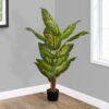 47" Tall, Artificial Plant, Evergreen Tree, Indoor, Faux, Fake, Floor, Greenery, Potted, Real Touch, Decorative - Green / Black - Image 4
