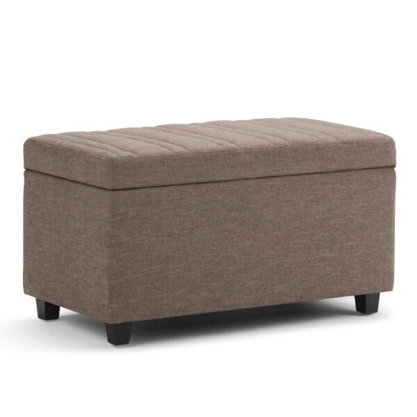 Darcy - Storage Ottoman Bench - Fawn Brown