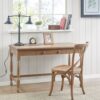 Tabitha - Desk With Drawer And Turned Legs - Natural - Image 2
