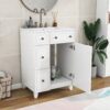 Bathroom Vanity Cabinet With Sink - White - Image 4