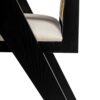 Chandigarh - Farmhouse Style Cane Upholstered Dining Chairs (Set of 2) - Black / Natural - Image 13