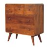 3 Over 2 Curved Chest - Brown - Image 3