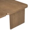 Modern Minimalist Coffee Table Set, Rectangle Coffee Table With Splicing Design, Multifunctional Combination Table For Living Room - Natural - Image 11