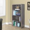 Bookshelf, Bookcase, Etagere, 5 Tier, For Office, Contemporary & Modern - Taupe - Image 3