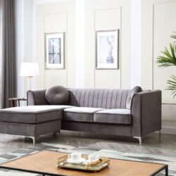Delray - Sofa Chaise - Gray