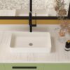 Vessel Rectangular Bathroom Sink - White - Image 2