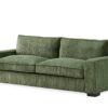 Luxe - Corduroy Sofa With Sleek Design, Spacious And Comfortable 3 Seater Couch - Green - Image 3