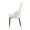 Dining Chairs Living Room Chair Modern Kitchen Armless Side Chair (Set of 4) - Beige - Image 6