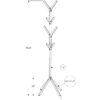 Coat Rack, Hall Tree, Free Standing, 8 Hooks, Entryway, Contemporary & Modern - Silver - Image 4