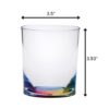 Halo - Oval Acrylic Glasses Drinking (Set of 4) Dof, Bpa Free Plastic Tumblers (12Oz) - Clear - Image 3