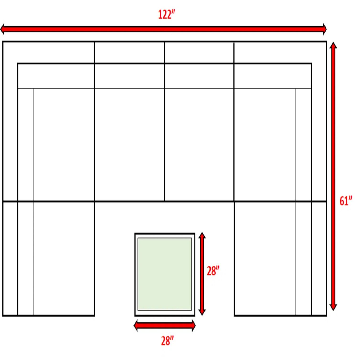 All Weather 6 Person Seating Set With Premium Cushions - Beige - Image 3