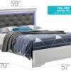Full Bed Transitional Modern - Silver Champagne - Image 7