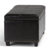Amelia - Storage Ottoman Bench - Midnight Black - Image 5