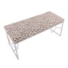 Constellation - Contemporary Bench - Silver / Beige Leopard - Image 5
