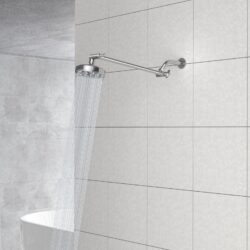 16" Extending Shower Arm, Adjustable Height - Chrome