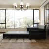 Pull Out Sofa Bed, 3 In 1 Convertible Sleeper Sofa With Nailhead Trim & Rolled Arm, Multi Functional Sofa Bed For Living Room, Bedroom, Apartment, Office - Black - Image 8