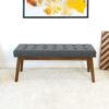 Delilah - Modern Bench - Gray - Image 11
