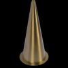 Lisbon - Floor Lamp With On / Off Switch Coned Base Hanging Shade - Antique Brass / White - Image 4