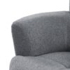 360 Degree Swivel Chair Upholstered Accent Barrel Chair With Adjustable Headrest, Berber Fleece - Gray - Image 16