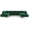 Brooke - U Shape Corner Sofa - Green - Image 14