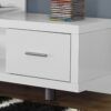 TV Stand, Console, Media Entertainment Center, Storage Cabinet, Elegant Design, Modern - White - Image 2