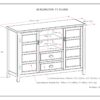 Burlington - Tall TV Media Stand - Mahogany Brown - Image 2