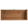 Allen - Rattan 2 Door 1 Drawer Cabinet Shoe Rack For Entrance, Double Layer - Walnut - Image 11