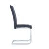 Altis - Dining Chairs With Padded Fabric And Stainless Legs (Set of 4) - Black - Image 7