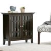 Bedford - Low Storage Media Cabinet - Dark Tobacco Brown - Image 6