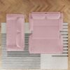 Queen Pull Out Sofa Bed, 3 In 1 Convertible Sleeper Sofa Multifunctional Velvet Loveseat Bed - Pink - Image 10