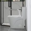 Upgraded Design Armrest, With Glossy Gw 007 1 Piece Toilet With Tornado Flush, Soft Close Seat, Dual Flush Map 1000G, Comfort Chair Seat - Gloss White - Image 4