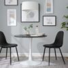Pebble - Modern Table - White / Black - Image 5