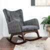 Alistair - Rocking Chair - Brown / Dark Gray - Image 6